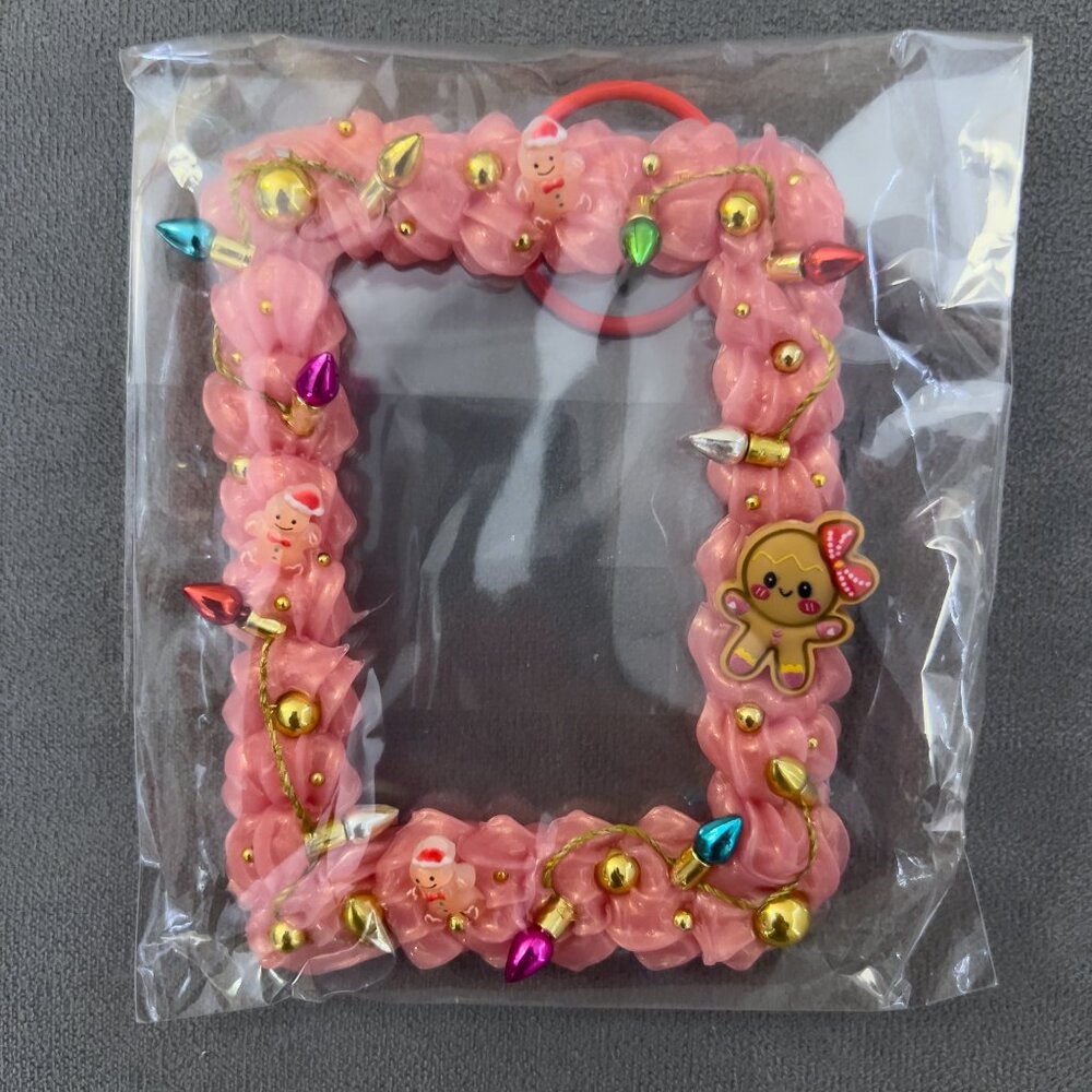 Decorated Acrylic Photocard Holder 3D Display Frame Handmade Decoden Xmas Frame